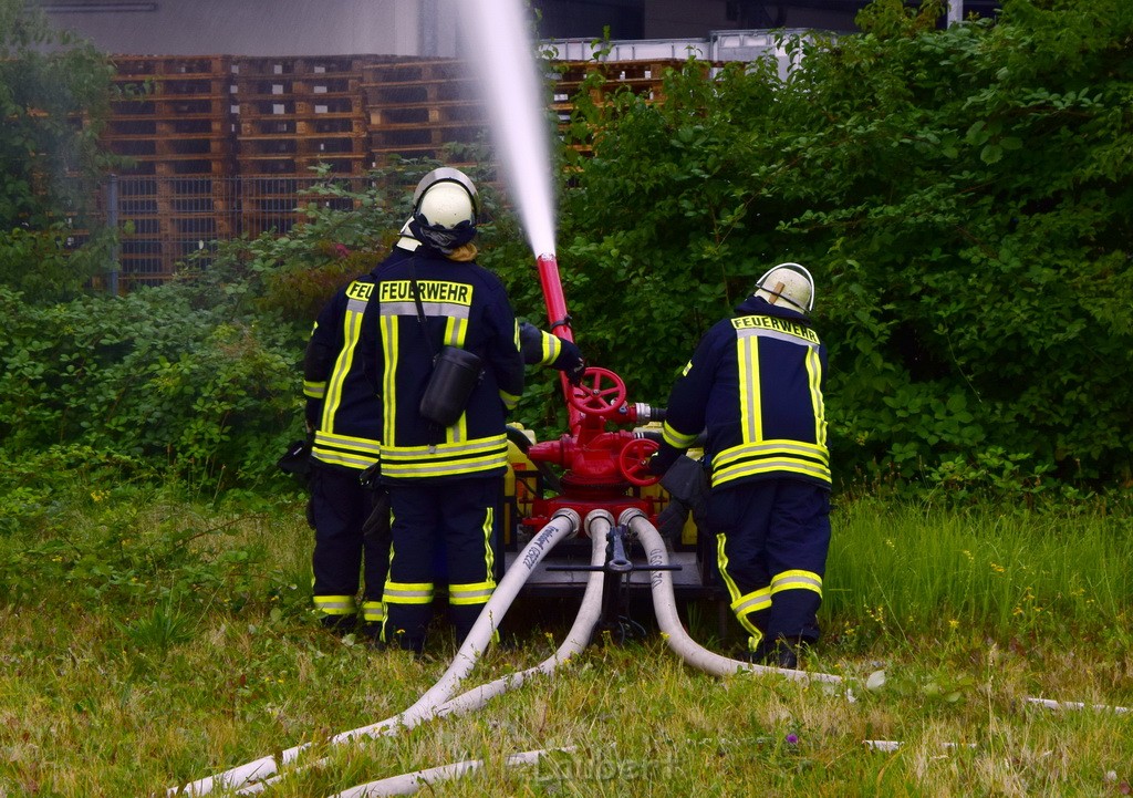 Grossbrand Halle Troisdorf Kriegsdorf Junkersring P127.JPG - Miklos Laubert